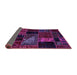 Sideview of Oriental Purple Modern Rug, abs5669pur