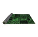 Sideview of Oriental Emerald Green Modern Rug, abs5669emgrn