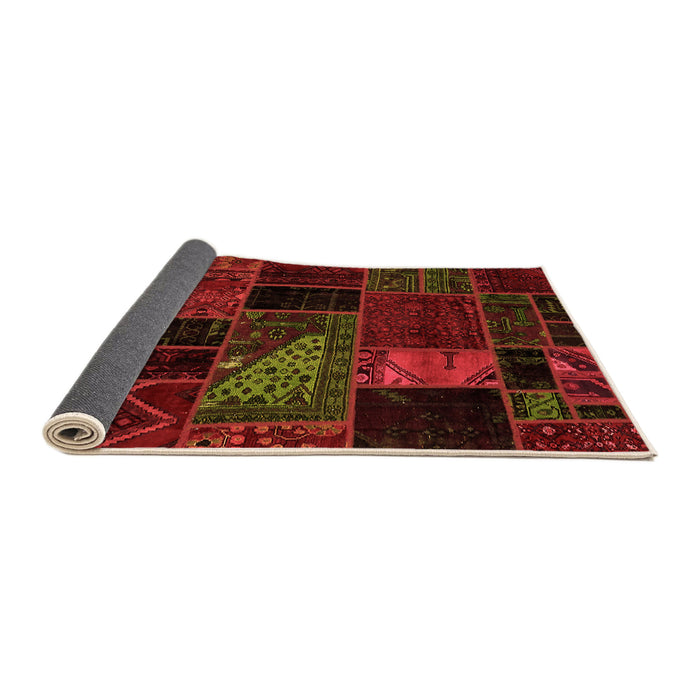 Sideview of Oriental Orange Modern Rug, abs5669org