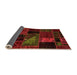 Sideview of Oriental Orange Modern Rug, abs5669org