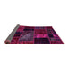 Sideview of Oriental Pink Modern Rug, abs5669pnk