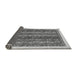 Sideview of Abstract Gray Modern Rug, abs566gry