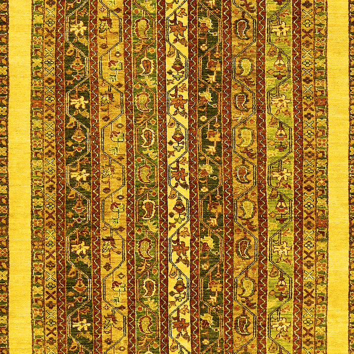 Machine Washable Abstract Yellow Modern Rug, wshabs566yw