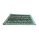 Sideview of Machine Washable Abstract Light Blue Modern Rug, wshabs566lblu