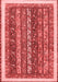 Abstract Red Modern Area Rugs