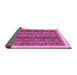 Sideview of Abstract Pink Modern Rug, abs566pnk