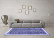 Machine Washable Abstract Blue Modern Rug in a Living Room, wshabs566blu