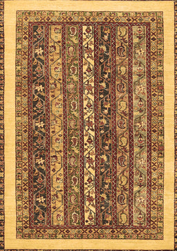 Abstract Brown Modern Rug, abs566brn