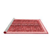 Modern Red Washable Rugs