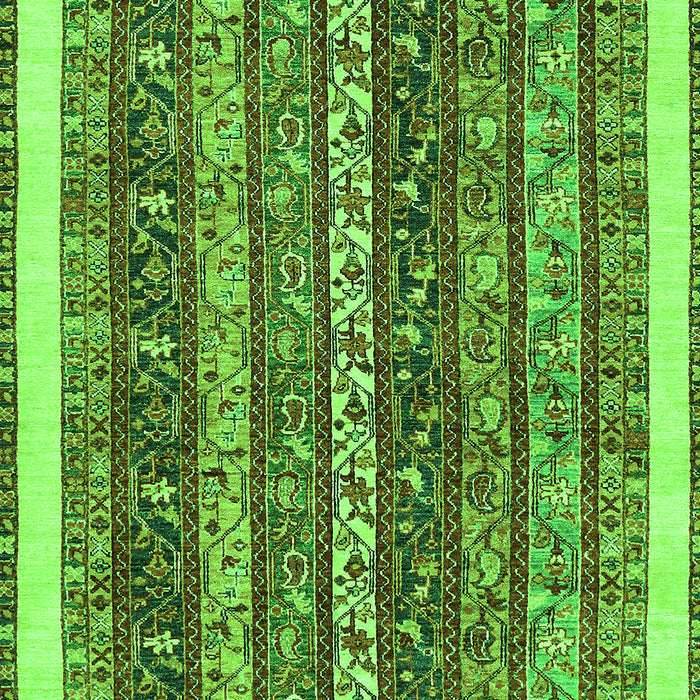 Machine Washable Abstract Green Modern Area Rugs, wshabs566grn