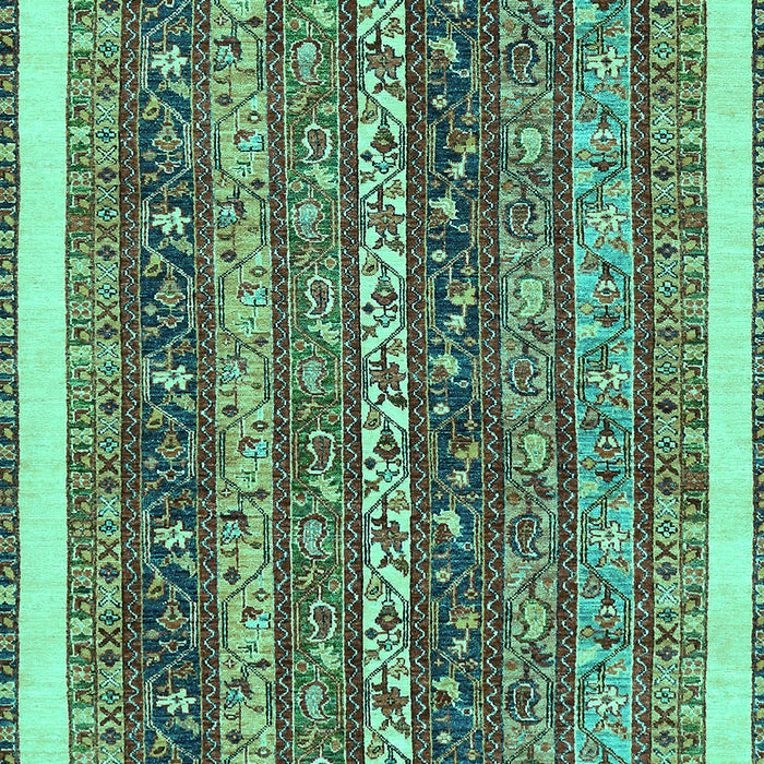 Machine Washable Abstract Turquoise Modern Area Rugs, wshabs566turq