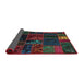 Sideview of Abstract Burgundy Red Oriental Rug, abs5670