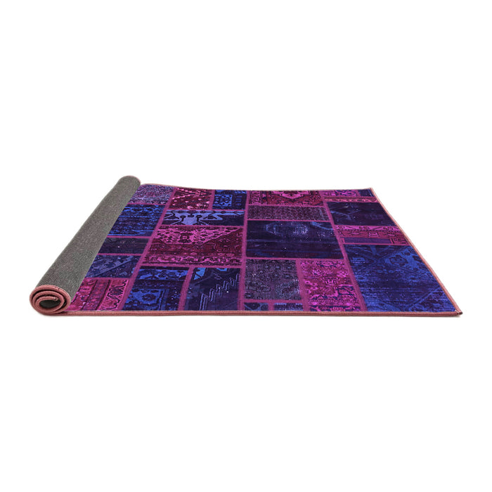 Sideview of Oriental Purple Modern Rug, abs5670pur