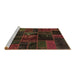 Sideview of Machine Washable Oriental Brown Modern Rug, wshabs5670brn