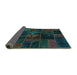 Sideview of Oriental Turquoise Modern Rug, abs5670turq