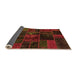 Sideview of Oriental Orange Modern Rug, abs5670org