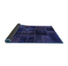 Sideview of Oriental Blue Modern Rug, abs5670blu