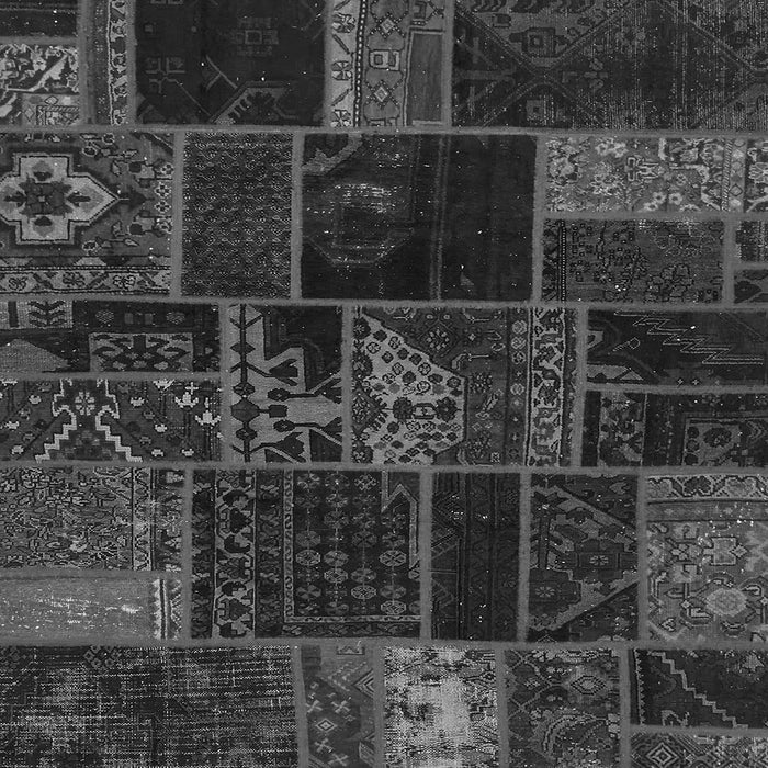 Square Machine Washable Oriental Gray Modern Rug, wshabs5670gry