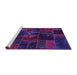 Sideview of Machine Washable Oriental Purple Modern Area Rugs, wshabs5670pur