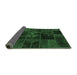 Sideview of Oriental Emerald Green Modern Rug, abs5670emgrn