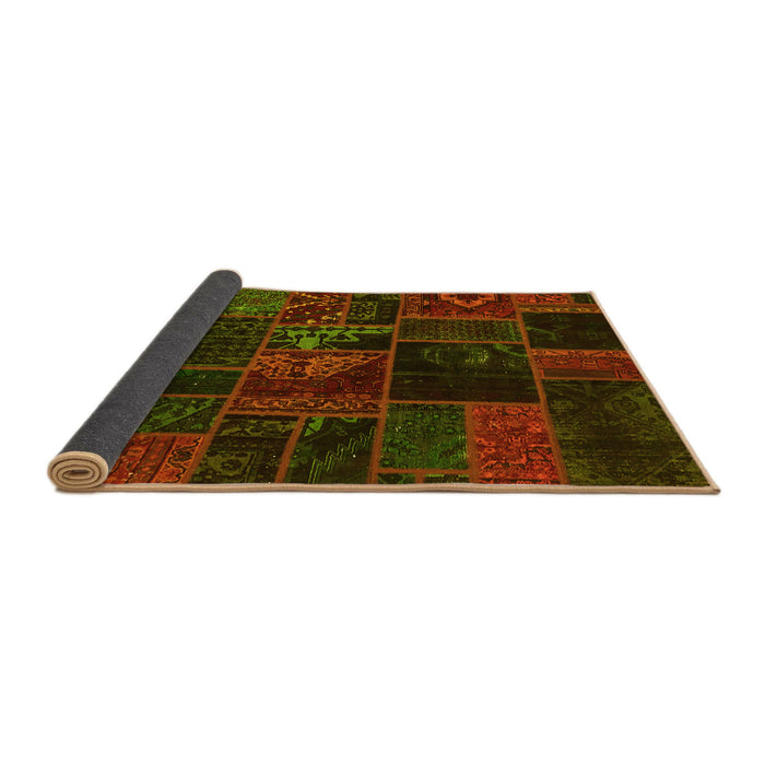 Sideview of Oriental Yellow Modern Rug, abs5670yw