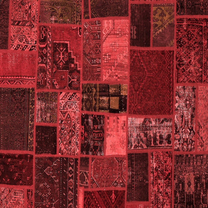 Machine Washable Oriental Red Modern Rug, wshabs5671red