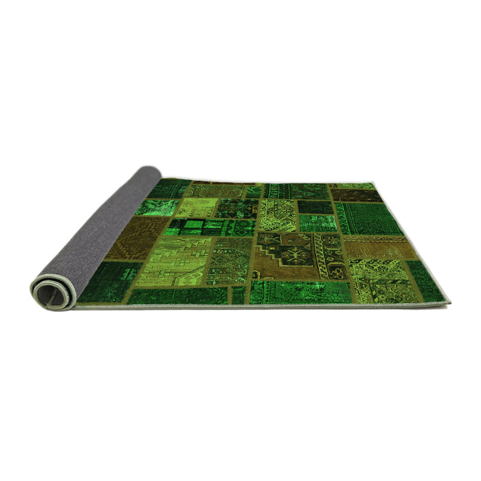 Sideview of Oriental Green Modern Rug, abs5671grn