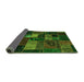 Sideview of Oriental Green Modern Rug, abs5671grn