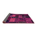 Sideview of Oriental Pink Modern Rug, abs5671pnk