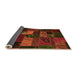 Sideview of Oriental Orange Modern Rug, abs5671org