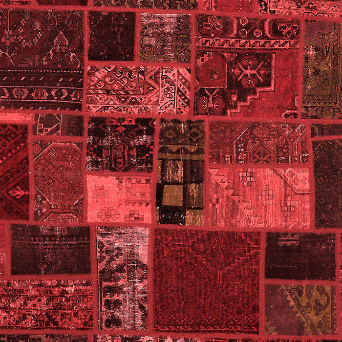 Machine Washable Oriental Red Modern Rug, wshabs5671red