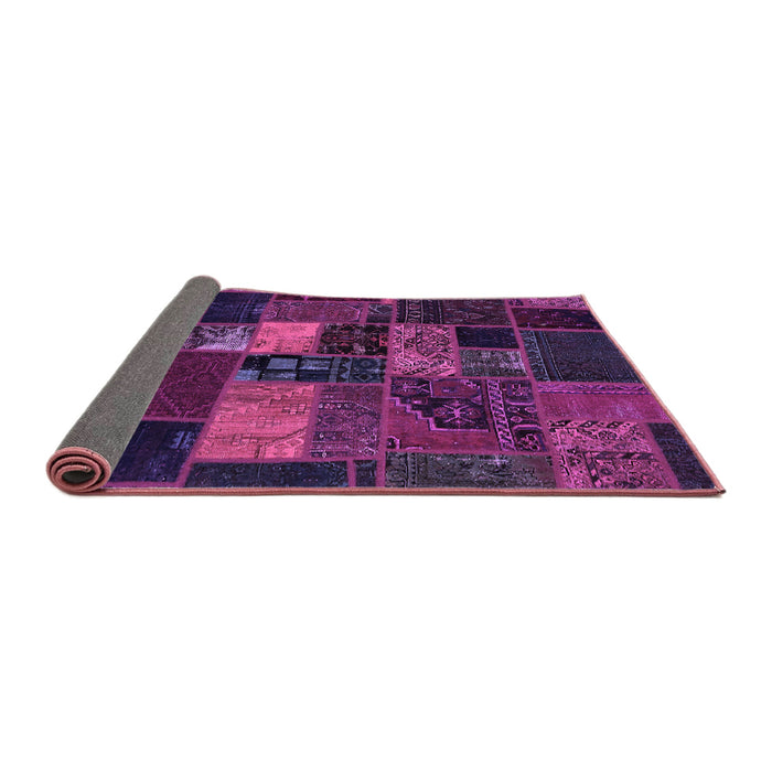 Sideview of Oriental Purple Modern Rug, abs5671pur