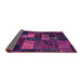 Sideview of Oriental Purple Modern Rug, abs5671pur