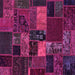 Square Oriental Pink Modern Rug, abs5671pnk