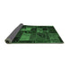 Sideview of Oriental Emerald Green Modern Rug, abs5671emgrn