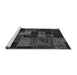 Sideview of Machine Washable Oriental Gray Modern Rug, wshabs5671gry