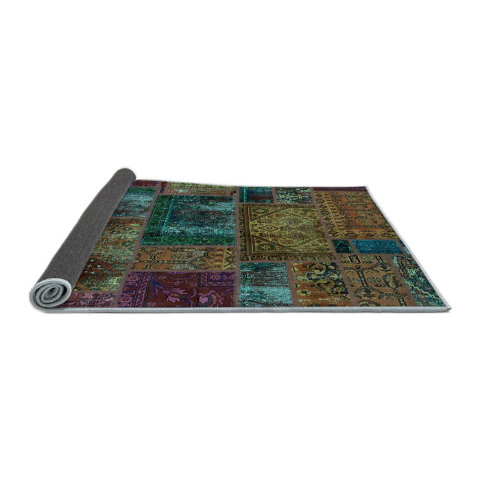 Sideview of Oriental Light Blue Modern Rug, abs5672lblu