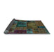 Sideview of Oriental Light Blue Modern Rug, abs5672lblu