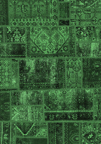 Oriental Emerald Green Modern Rug, abs5672emgrn