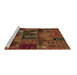 Sideview of Machine Washable Oriental Brown Modern Rug, wshabs5672brn