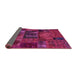 Sideview of Oriental Pink Modern Rug, abs5672pnk