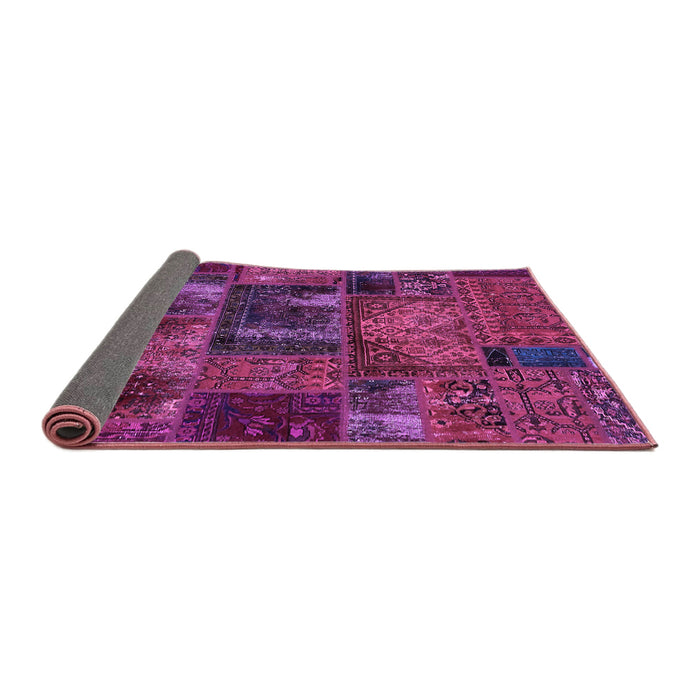 Sideview of Oriental Purple Modern Rug, abs5672pur