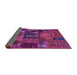 Sideview of Oriental Purple Modern Rug, abs5672pur