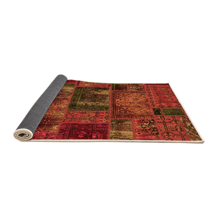 Sideview of Oriental Orange Modern Rug, abs5672org