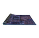 Sideview of Oriental Blue Modern Rug, abs5672blu