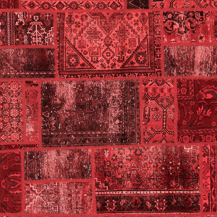 Machine Washable Oriental Red Modern Rug, wshabs5672red