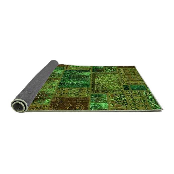 Sideview of Oriental Green Modern Rug, abs5672grn