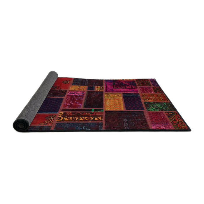 Sideview of Abstract Red Oriental Rug, abs5673