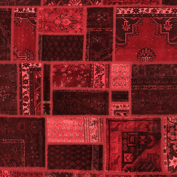 Machine Washable Oriental Red Modern Rug, wshabs5673red