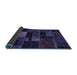 Sideview of Oriental Blue Modern Rug, abs5673blu